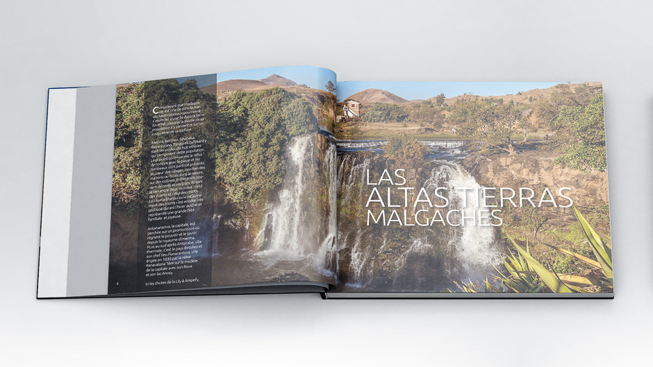 Madagascar el libro de fotografías, libro abierto en Tierras Altas